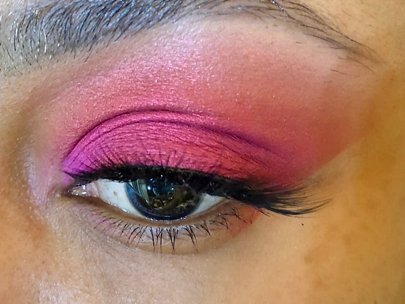 red blended bold look